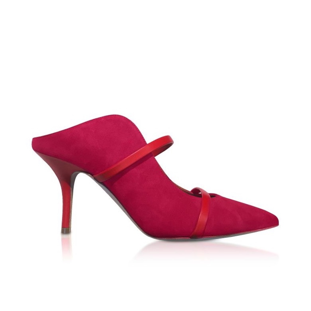 Malone Souliers Maureen Pump- Fuchsia & Red 37.5 NIB
